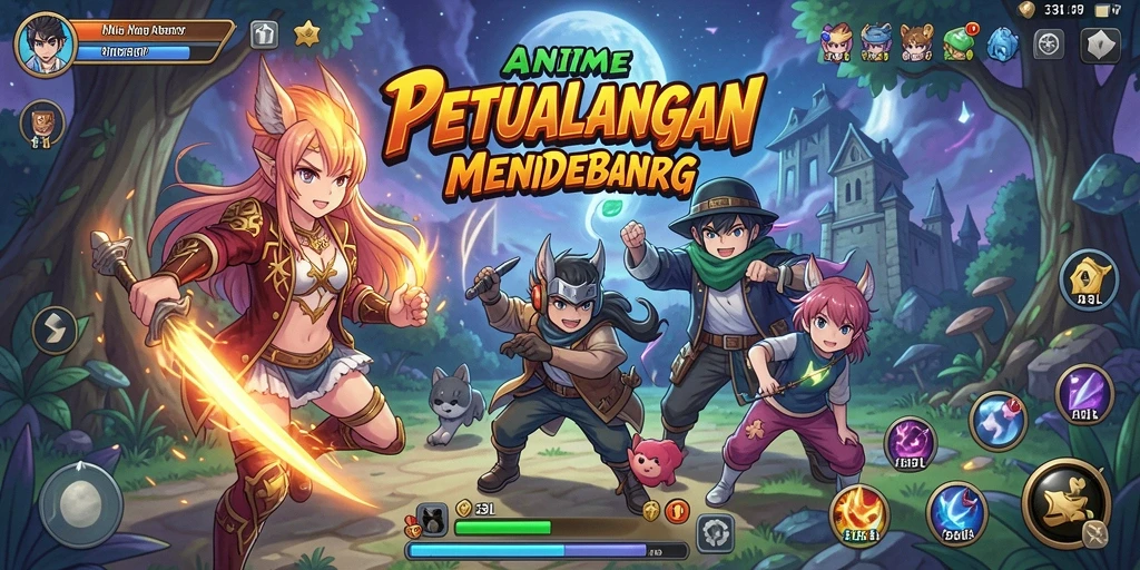 Tampilan menarik dari gameplay 33L yang penuh aksi Anime.