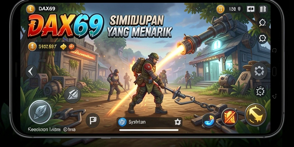 Tampilan gameplay DAX69 yang menarik dan interaktif.