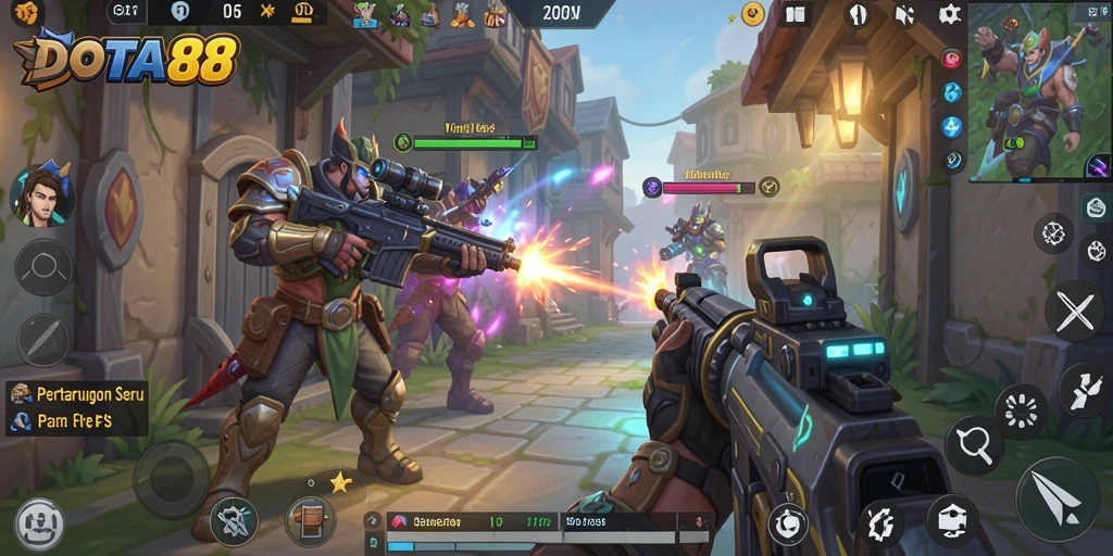 Gameplay DOTA88 yang penuh aksi dan strategi menawan.