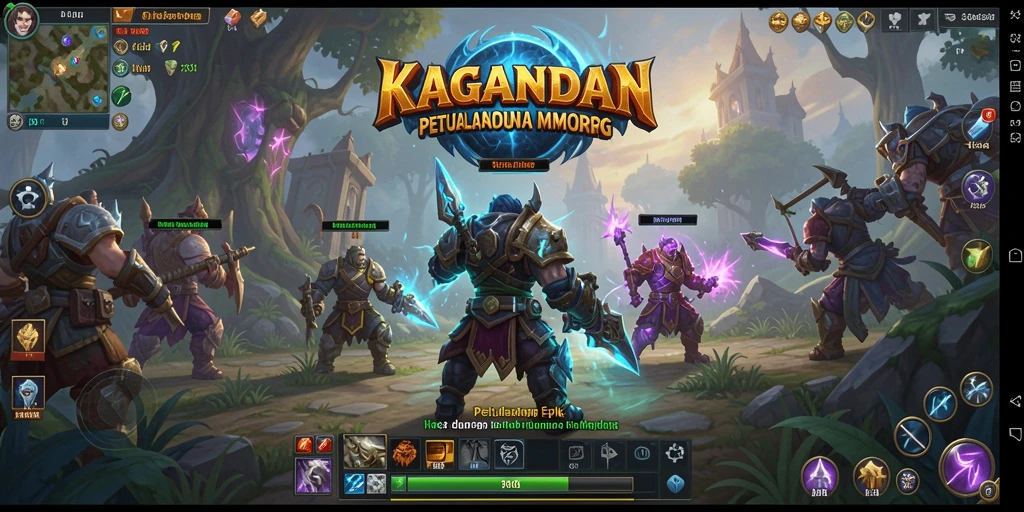 Screenshot KAGANDAN menampilkan aksi seru dalam game MMORPG.