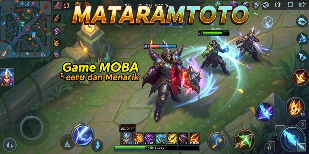 Tangkapan layar dari gameplay MOBA seru di MATARAMTOTO.