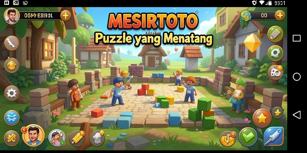 Tangkapan layar <strong>MESIRTOTO</strong> menampilkan gameplay menantang dengan berbagai puzzle yang menarik.