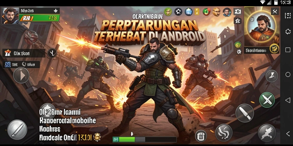 Tangkapan layar gameplay pertarungan seru di OLX128.