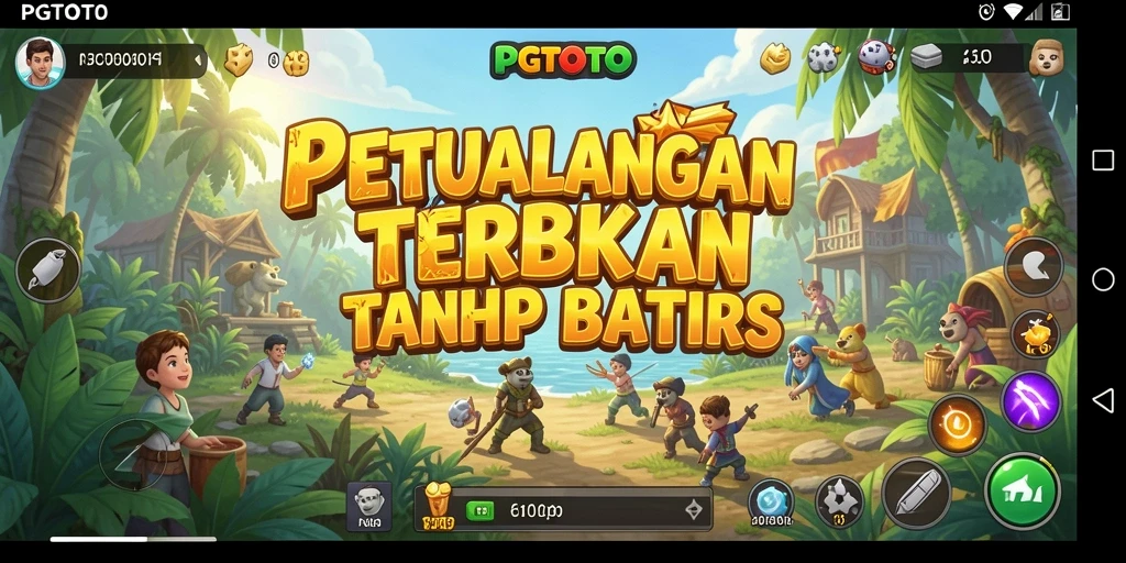 Tangkapan layar menunjukkan eksplorasi bebas di dunia PGTOTO.