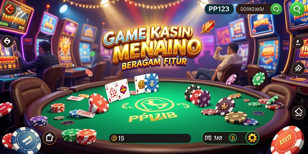 Tampilan gameplay seru di PP123 dengan berbagai pilihan permainan Kasino.