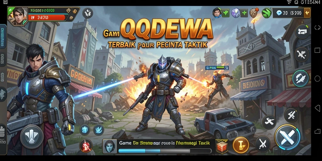 Tampilan menarik dan intens dari gameplay QQDEWA yang memikat.