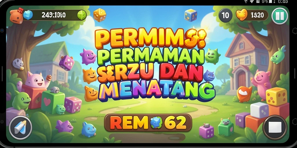 Screenshot REMI62 menunjukkan gameplay puzzle yang menantang dan seru.