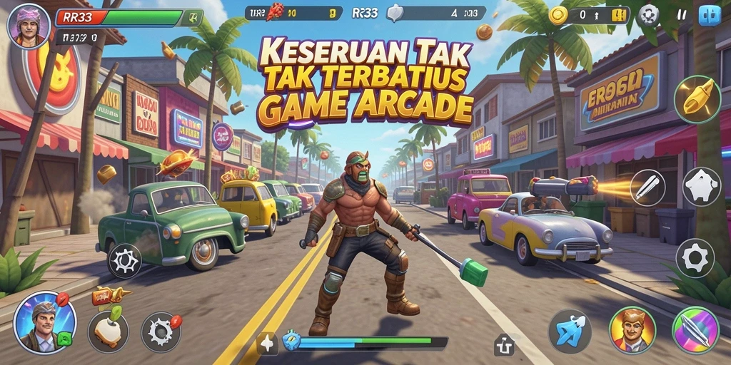 Screenshot menampilkan gameplay seru RR33 dengan efek visual yang menakjubkan.